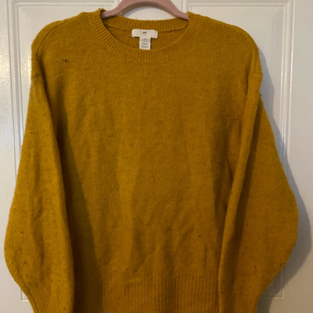 H&M L.O.G.G. Golden Knit Sweater